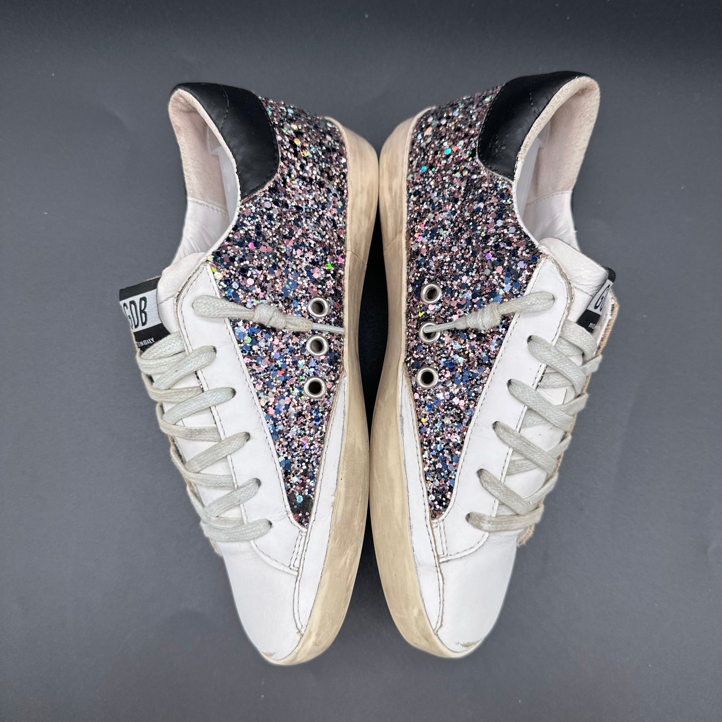 Golden Goose Superstar - Noir Beige Paillettes C1240