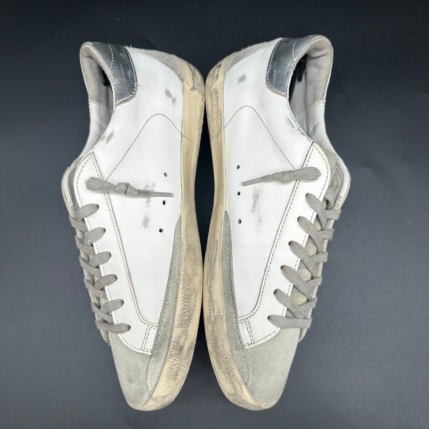 Golden Goose Superstar - Blanc Bleu Argent C1199
