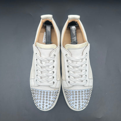 Louboutin Junior Spikes - Blanc Beige Gris C1417