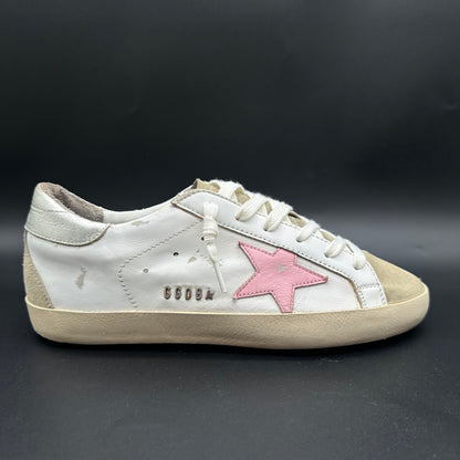 Golden Goose Superstar - Blanc Rose Argent C1310