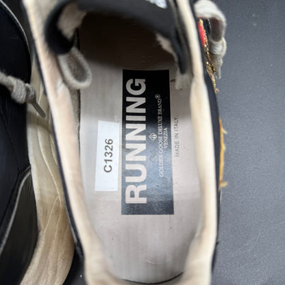 Golden Goose Running - Noir Paillette Or C1326