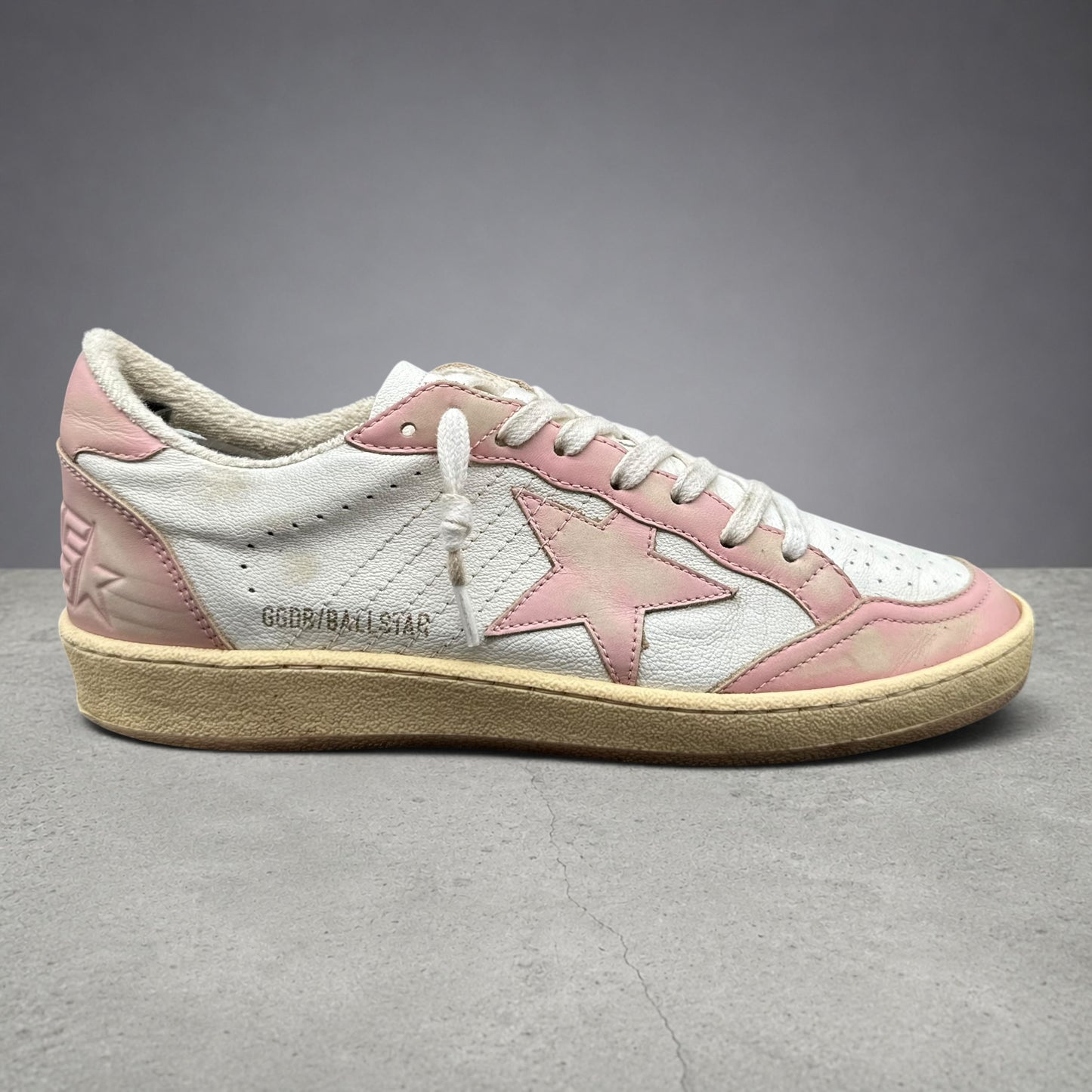 Golden Goose Ballstar - Blanc Rose C1337