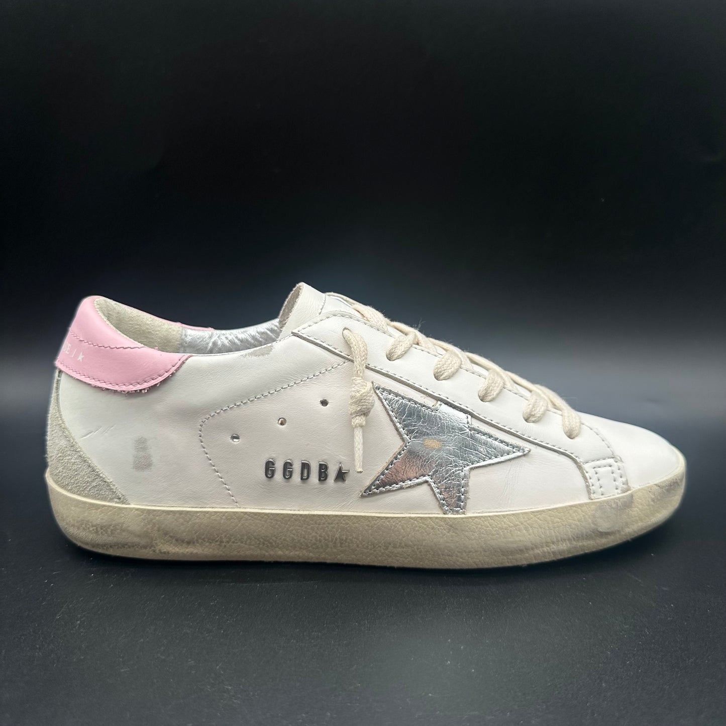 Golden Goose Superstar - Blanc Rose Argent P430