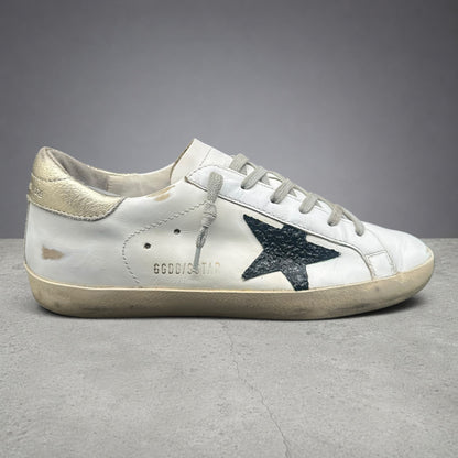 Golden Goose Superstar - Blanc Noir Or C1282