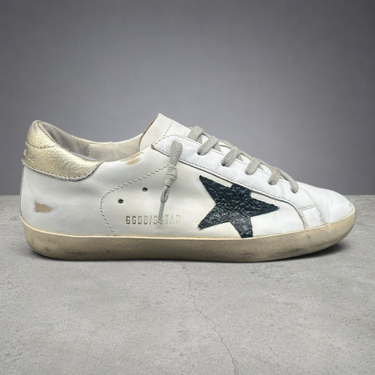 Golden Goose Superstar - Blanc Noir Or C1282