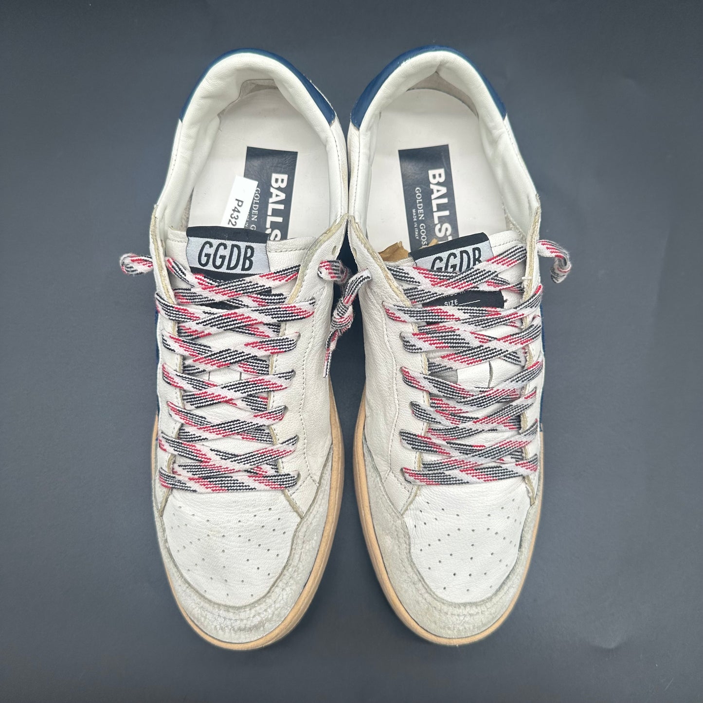 Golden Goose Ballstar - Blanc Bleu P432