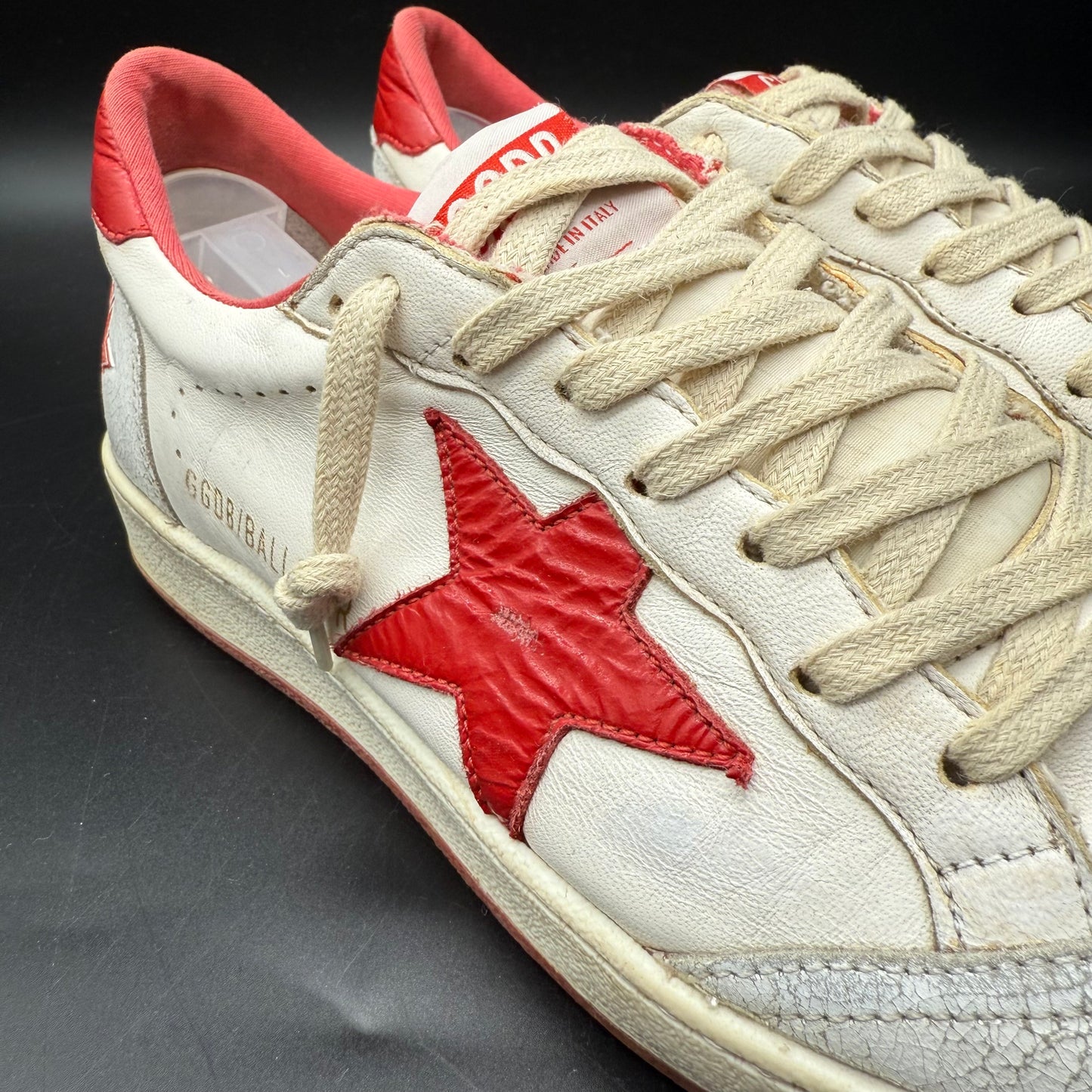 Golden Goose Ballstar - Blanc Rouge