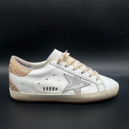 Golden Goose Superstar - Blanc Argent Paillettes C1190