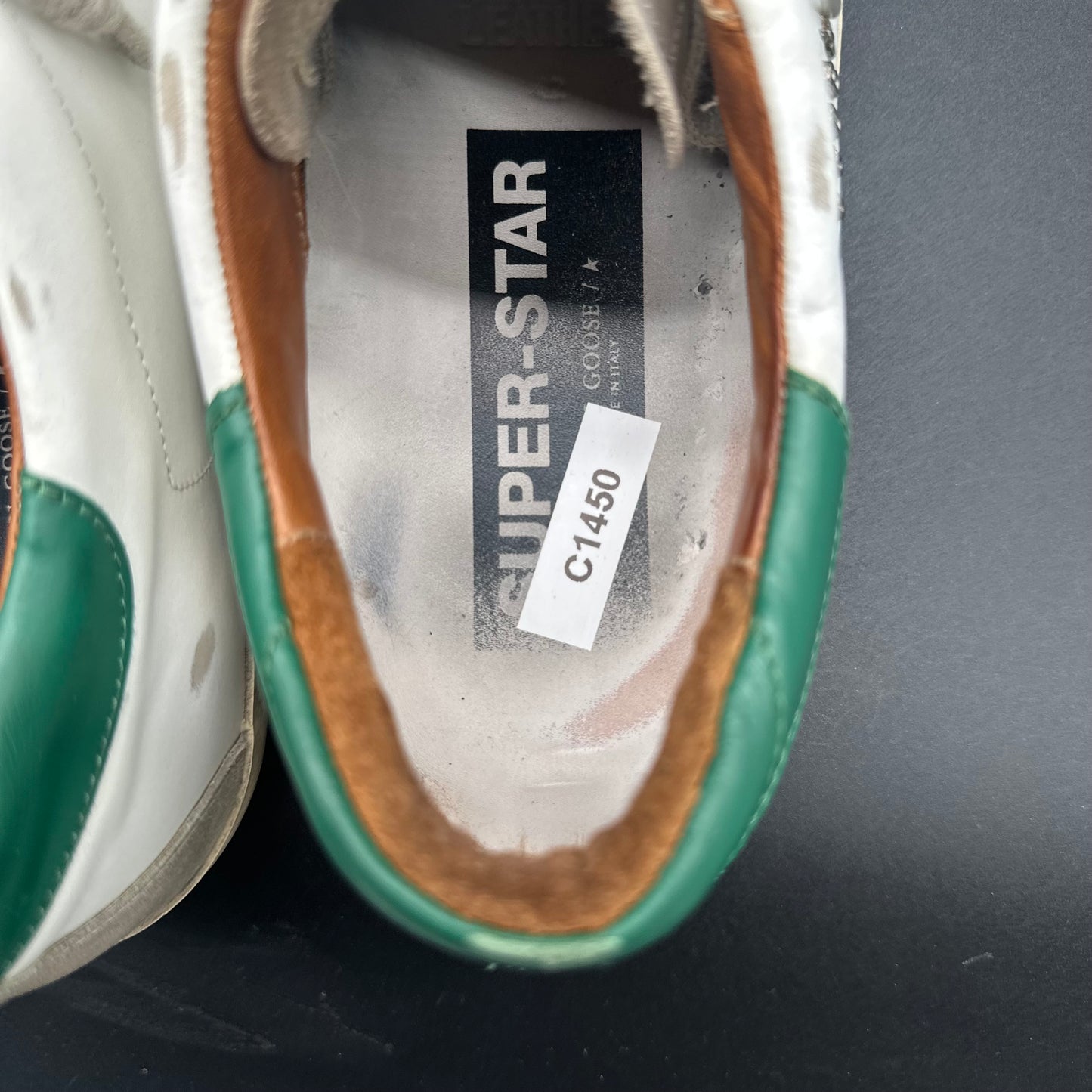 Golden Goose Superstar - Blanc Beige Vert C1450
