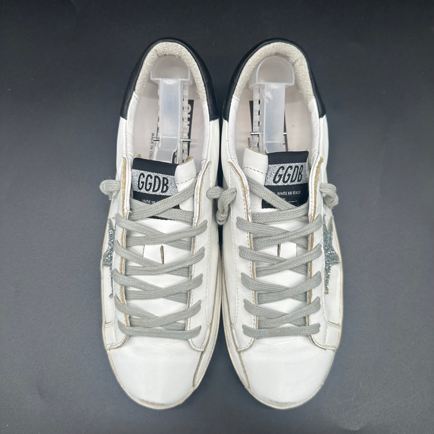 Golden Goose Superstar - Blanc Noir Paillettes C1290