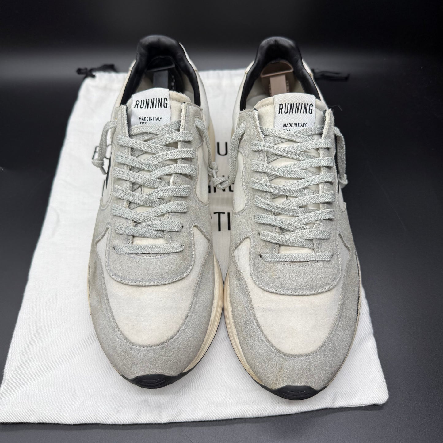 Golden Goose Running - Gris Blanc