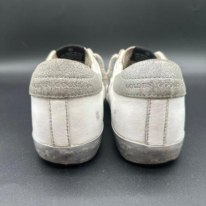 Golden Goose Superstar - Blanc Argent C1205