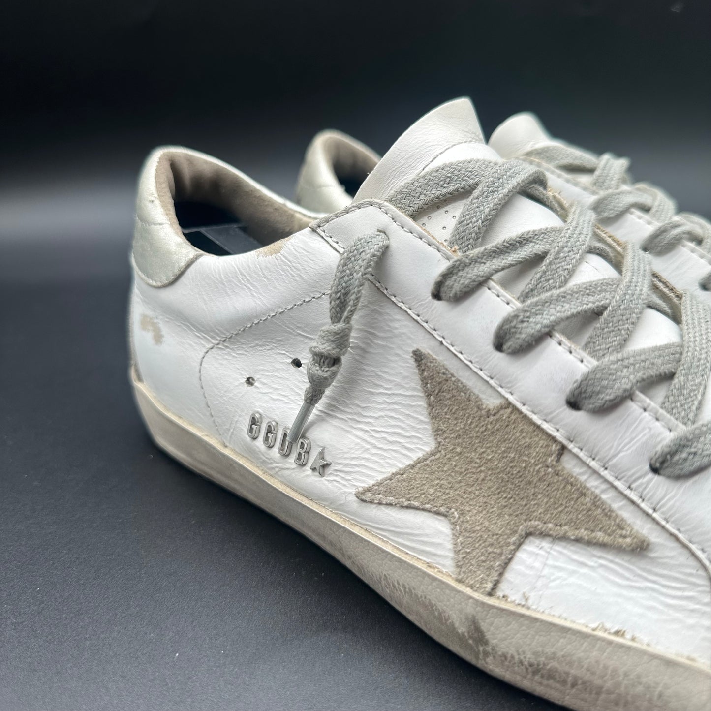 Golden Goose Superstar - Blanc Argent C1197