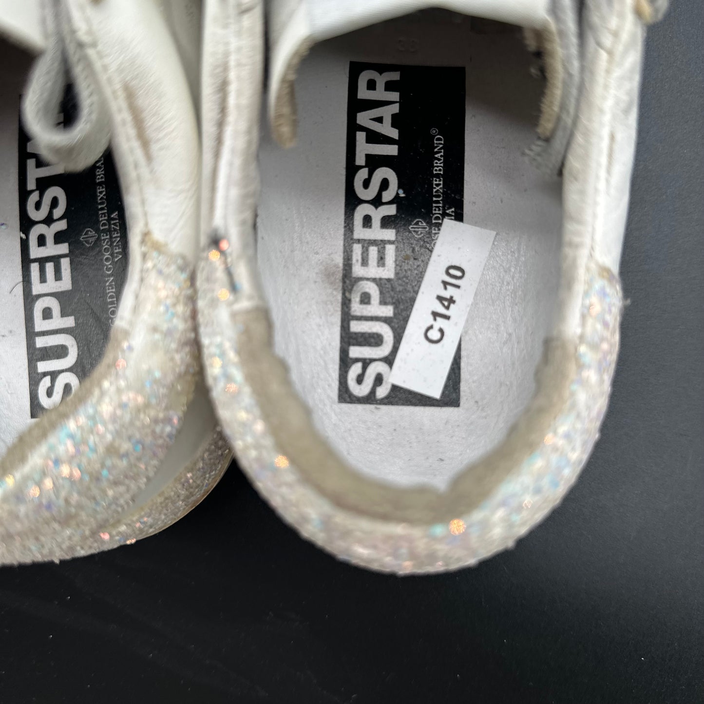 Golden Goose Superstar - Noir Blanc Paillettes C1410