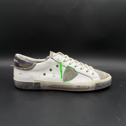 Philippe Model PRSX - Blanc Vert Kaki C1466
