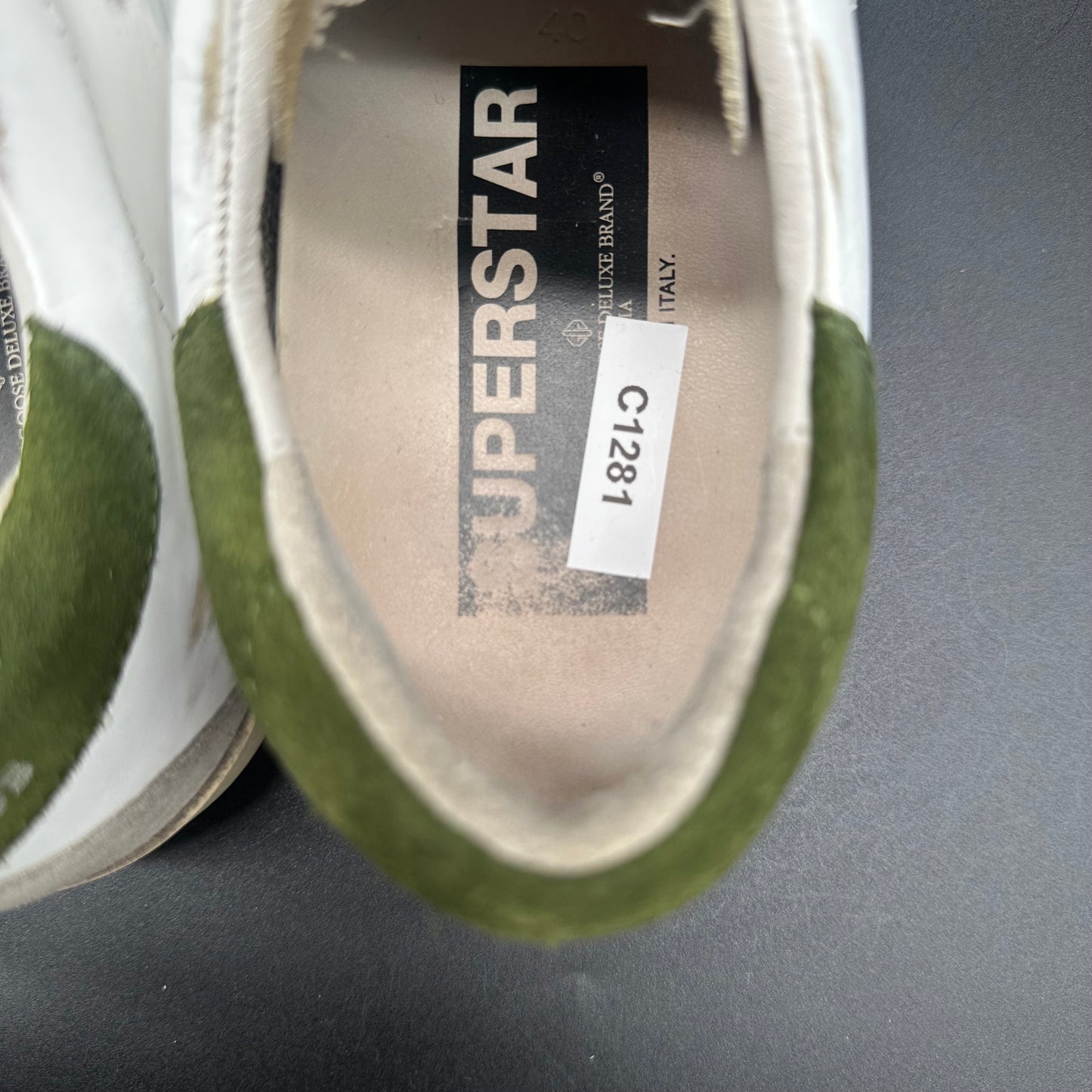Golden Goose Superstar - Blanc Vert Beige C1281