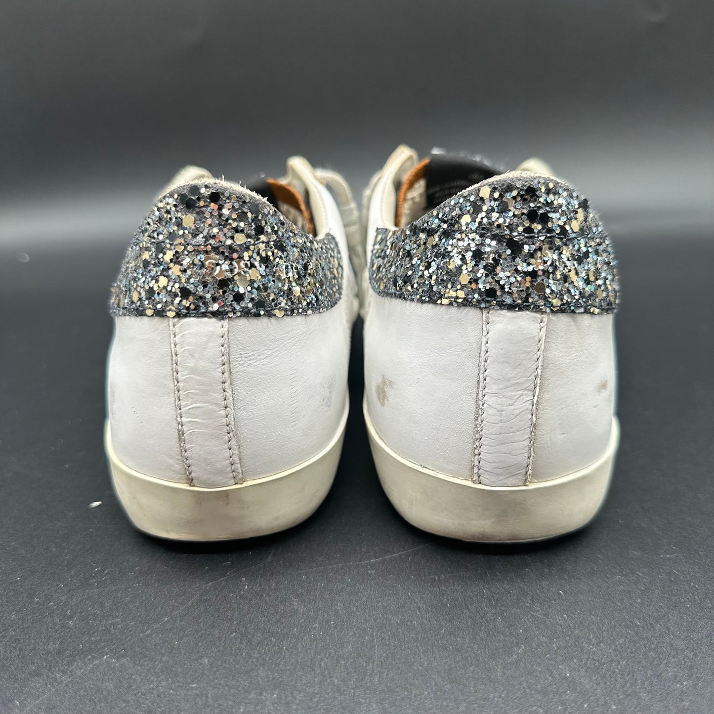 Golden Goose Superstar - Blanc Léopard Paillettes J003