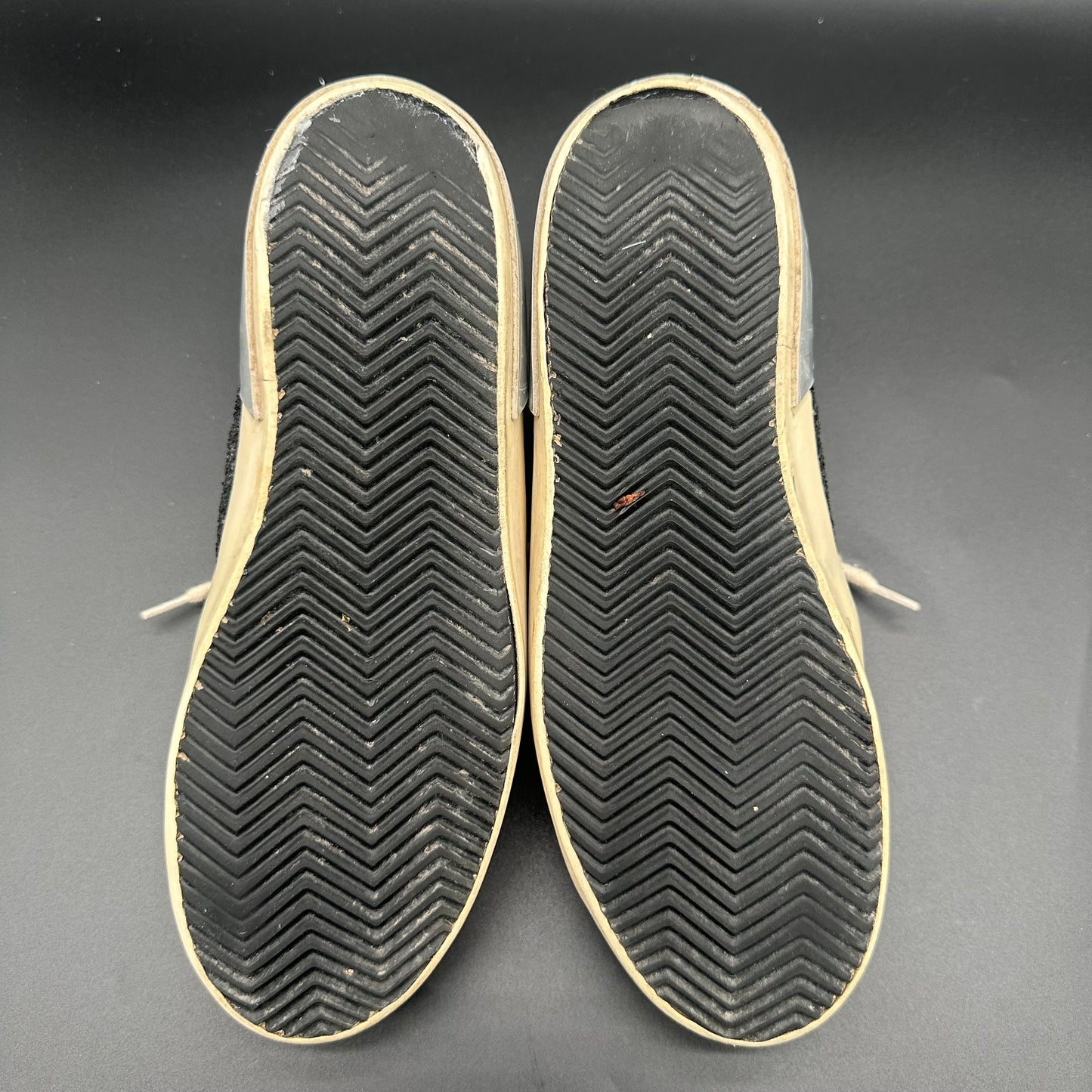 Golden Goose Superstar - Beige Noir Paillettes J012