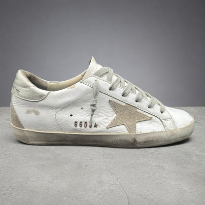 Golden Goose Superstar - Blanc Argent C1197