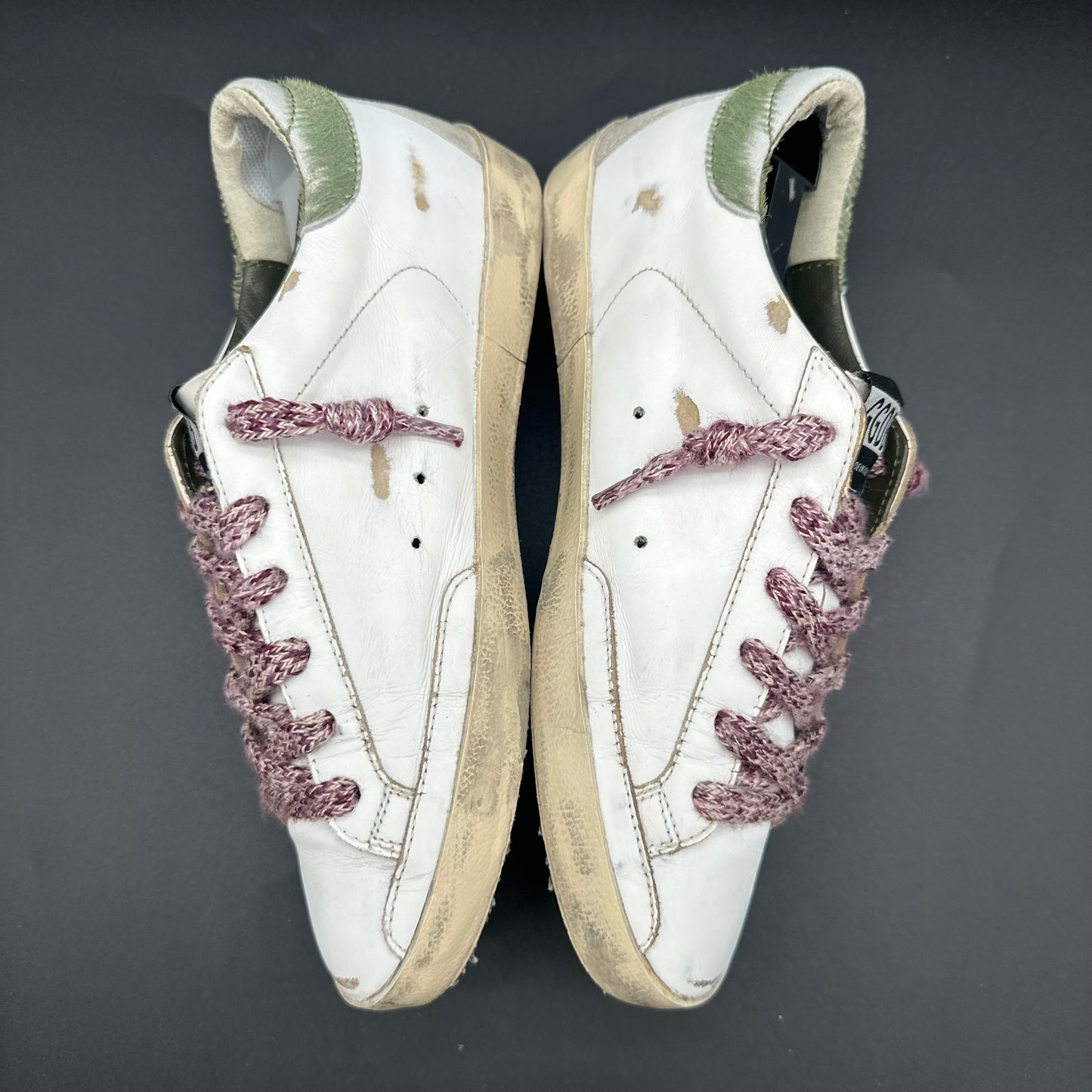 Golden Goose Superstar - Blanc Beige Vert Violet C1427