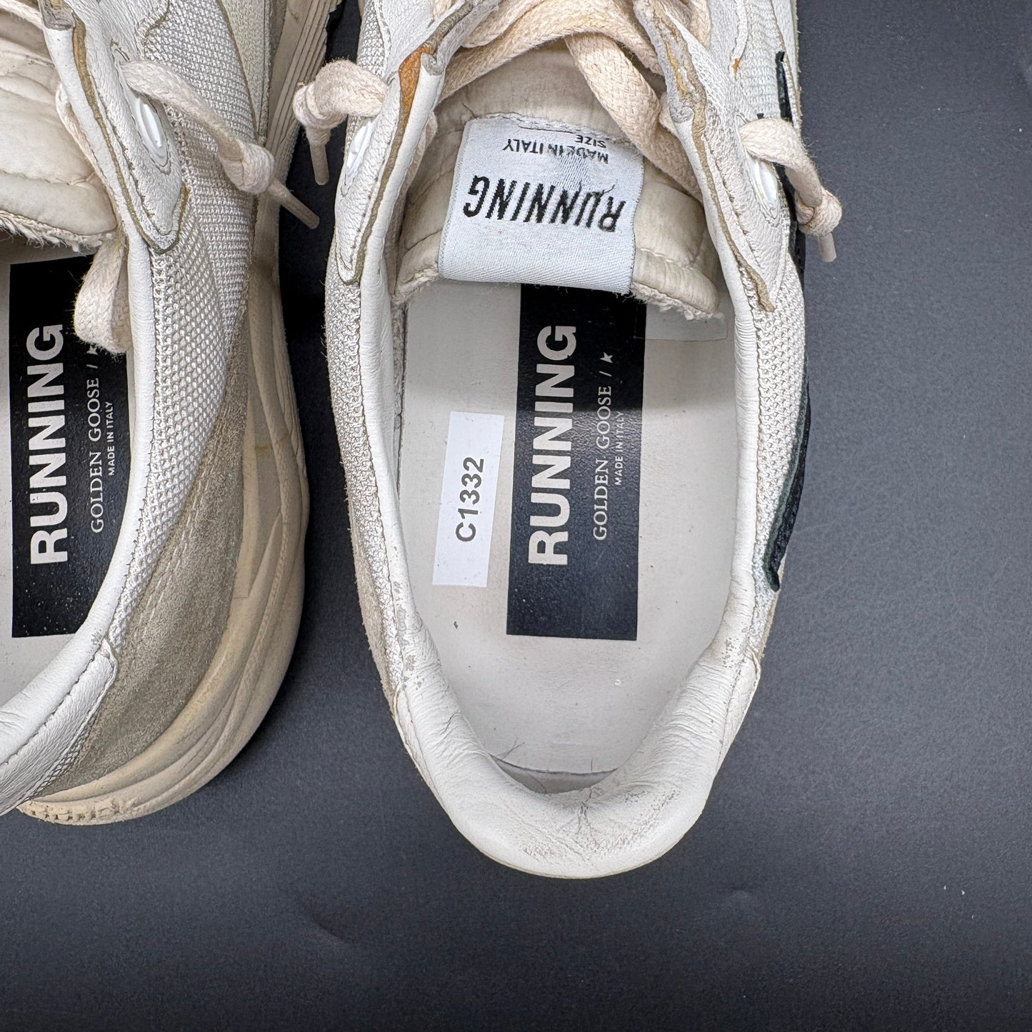 Golden Goose Running - Blanc Noir Gris C1332