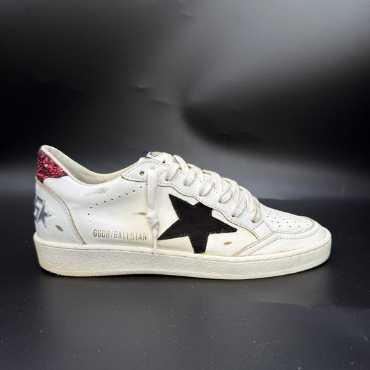 Golden Goose Ballstar - Noir/Blanc/Pailettes ◾️