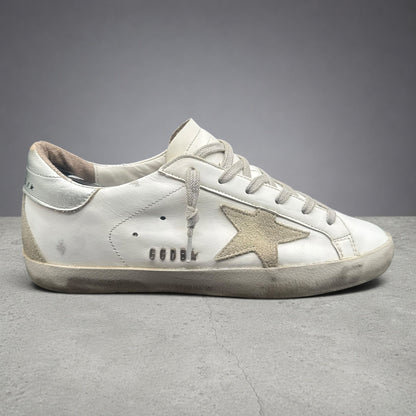 Golden Goose Superstar - Blanc Beige Argent P435