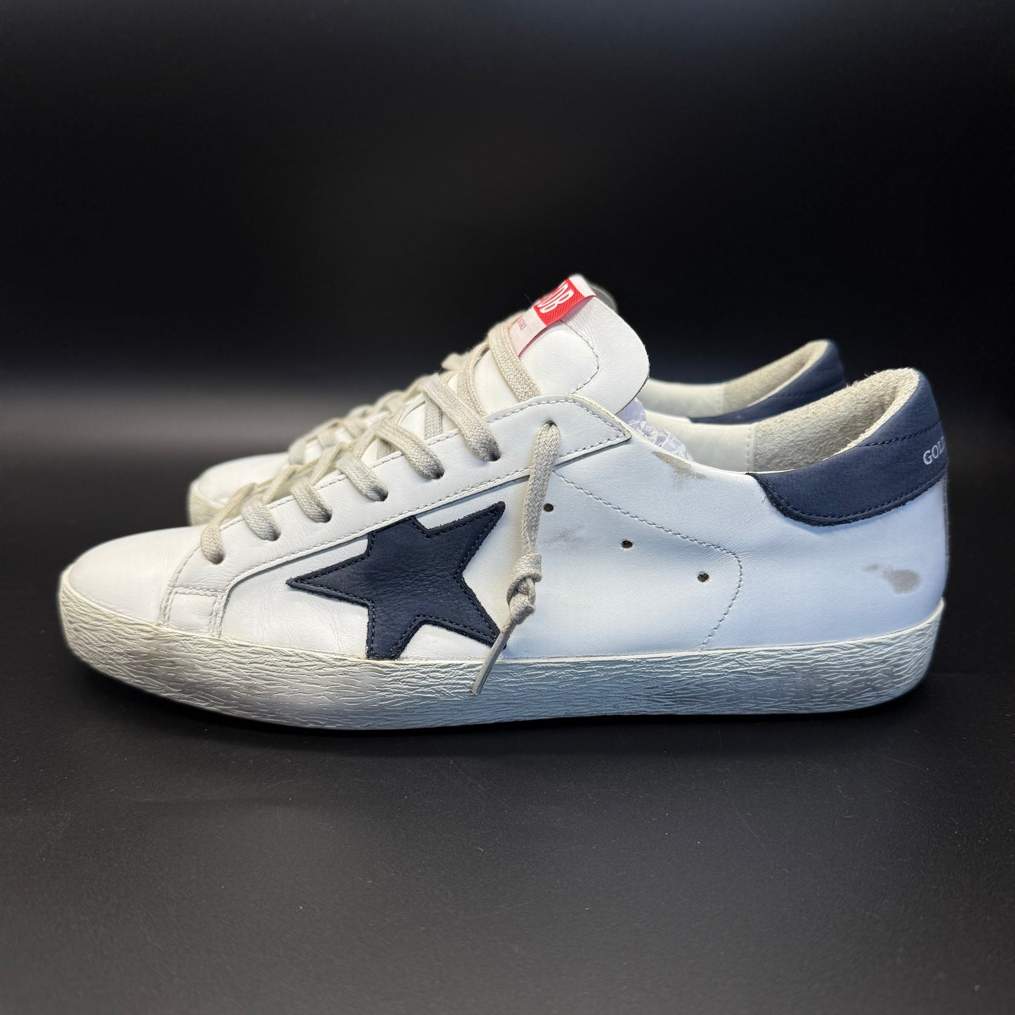 Golden Goose Superstar - Blanc/Bleu marine◼️