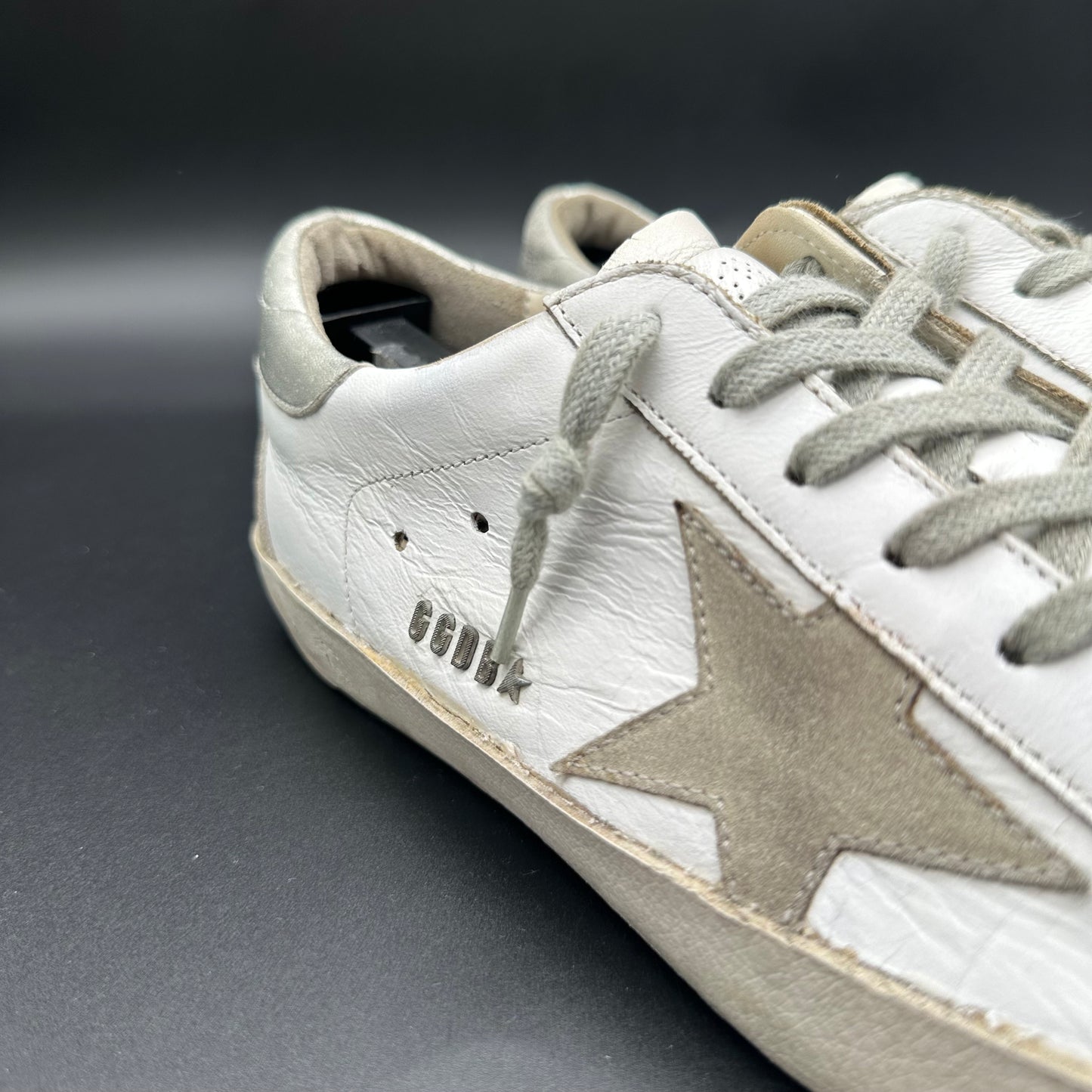 Golden Goose Superstar - Blanc Beige Argent C1271