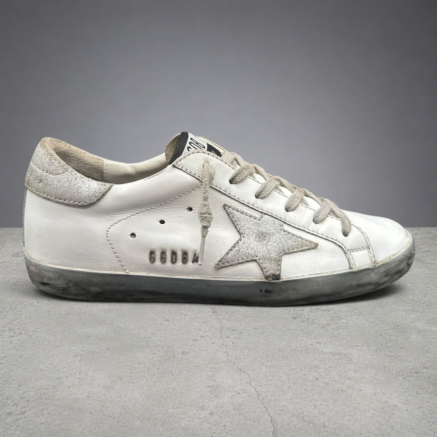 Golden Goose Superstar - Blanc Argent C1205