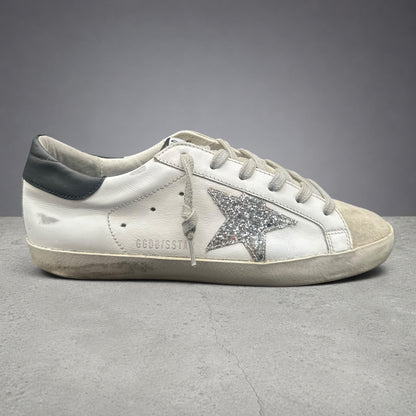 Golden Goose Superstar - Blanc Noir Paillettes C1308