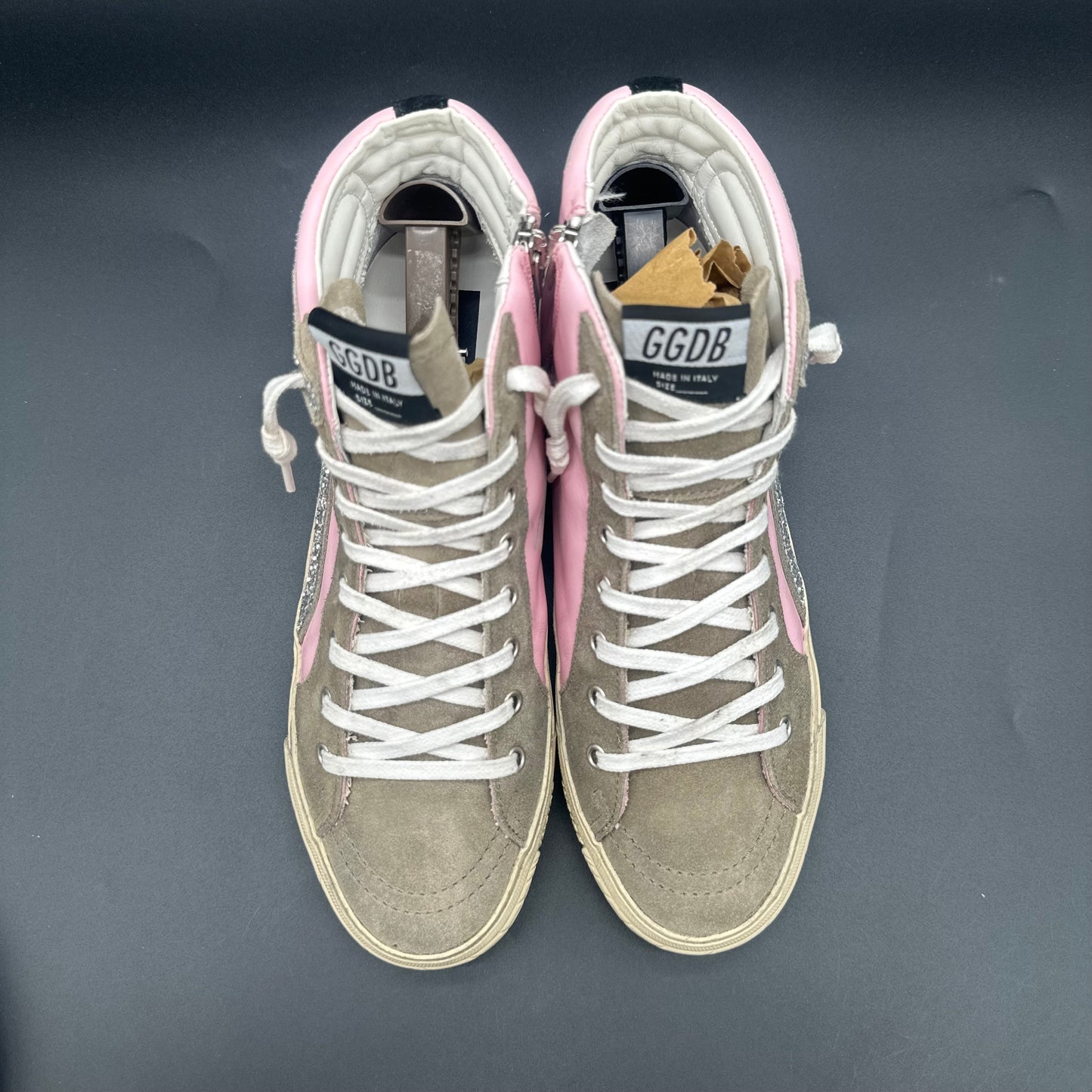 Golden Goose Slide - Rose Beige Paillettes C1383
