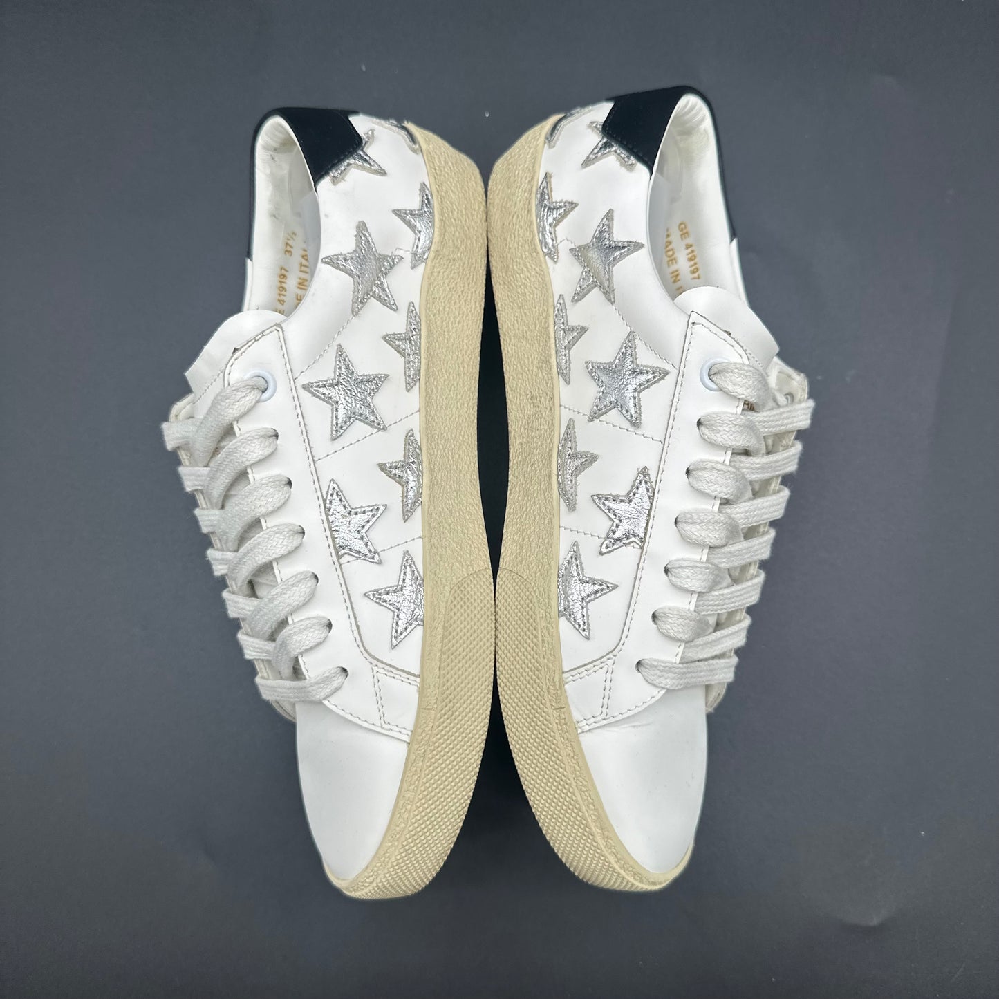 Saint Laurent Court - Blanc Noir Argent C1436