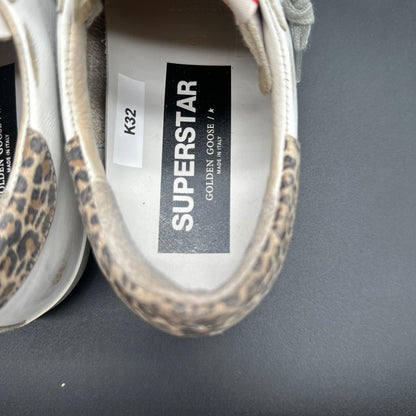 Golden Goose Superstar - Blanc Léopard Or Paillettes K32