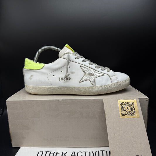 Golden Goose Superstar - Blanc Jaune Fluo