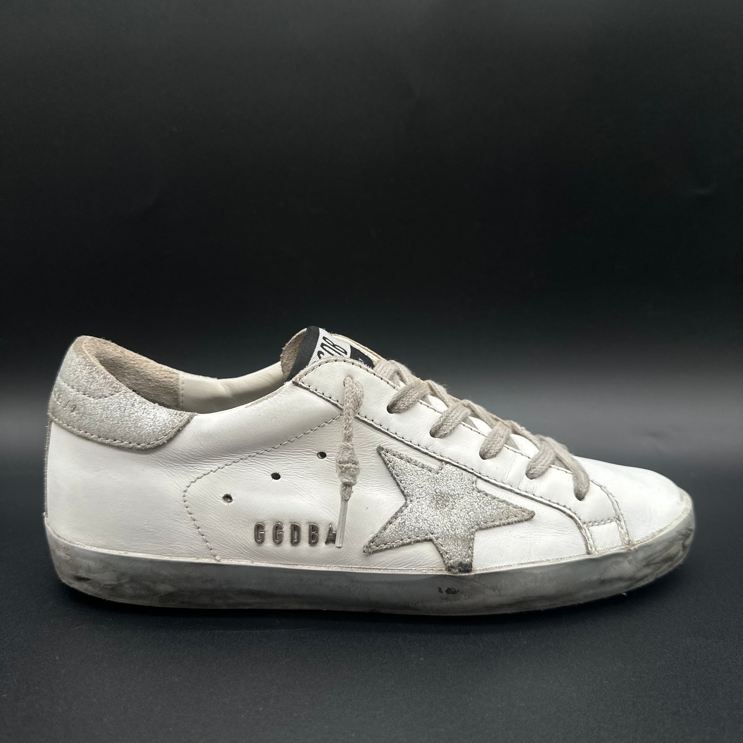 Golden Goose Superstar - Blanc Argent C1205