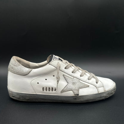 Golden Goose Superstar - Blanc Argent C1205