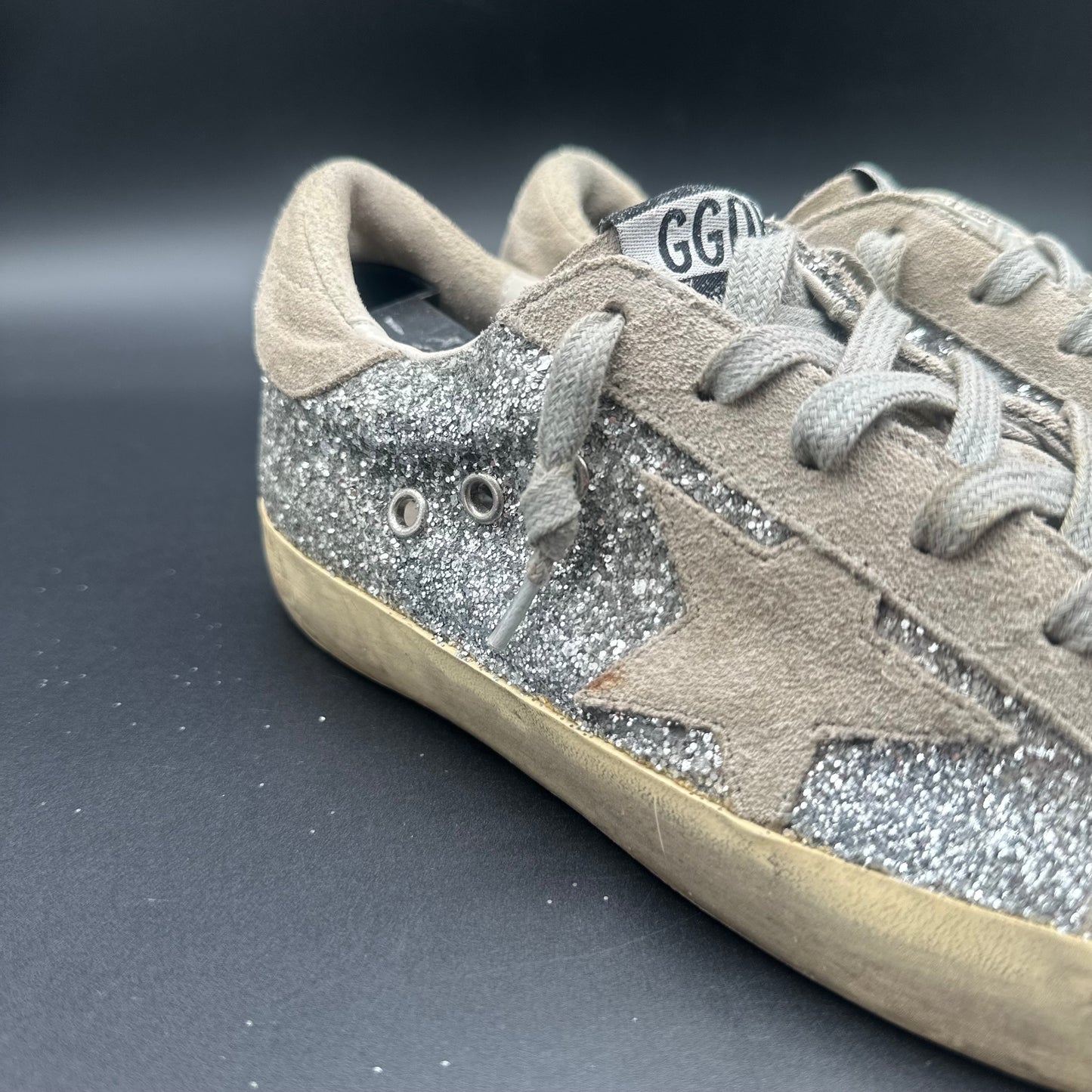 Golden Goose Superstar - Paillettes Beige C1374