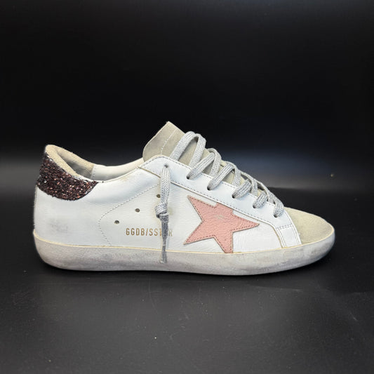 Golden Goose Superstar - Blanc/Rose/Pailettes ◼️