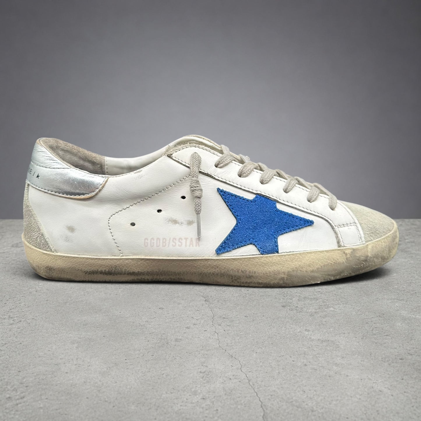Golden Goose Superstar - Blanc Bleu Argent C1199