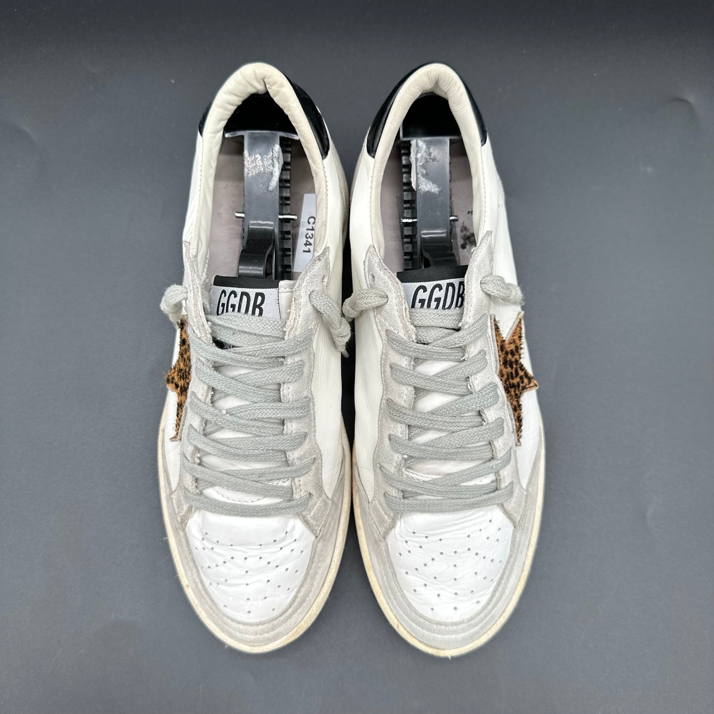 Golden Goose Ballstar - Blanc Noir Léopard C1341