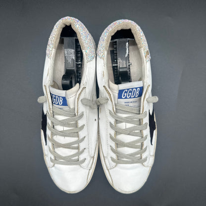 Golden Goose Superstar - Blanc Noir Paillettes C1118