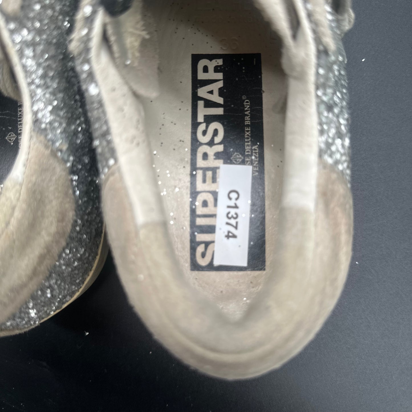 Golden Goose Superstar - Paillettes Beige C1374