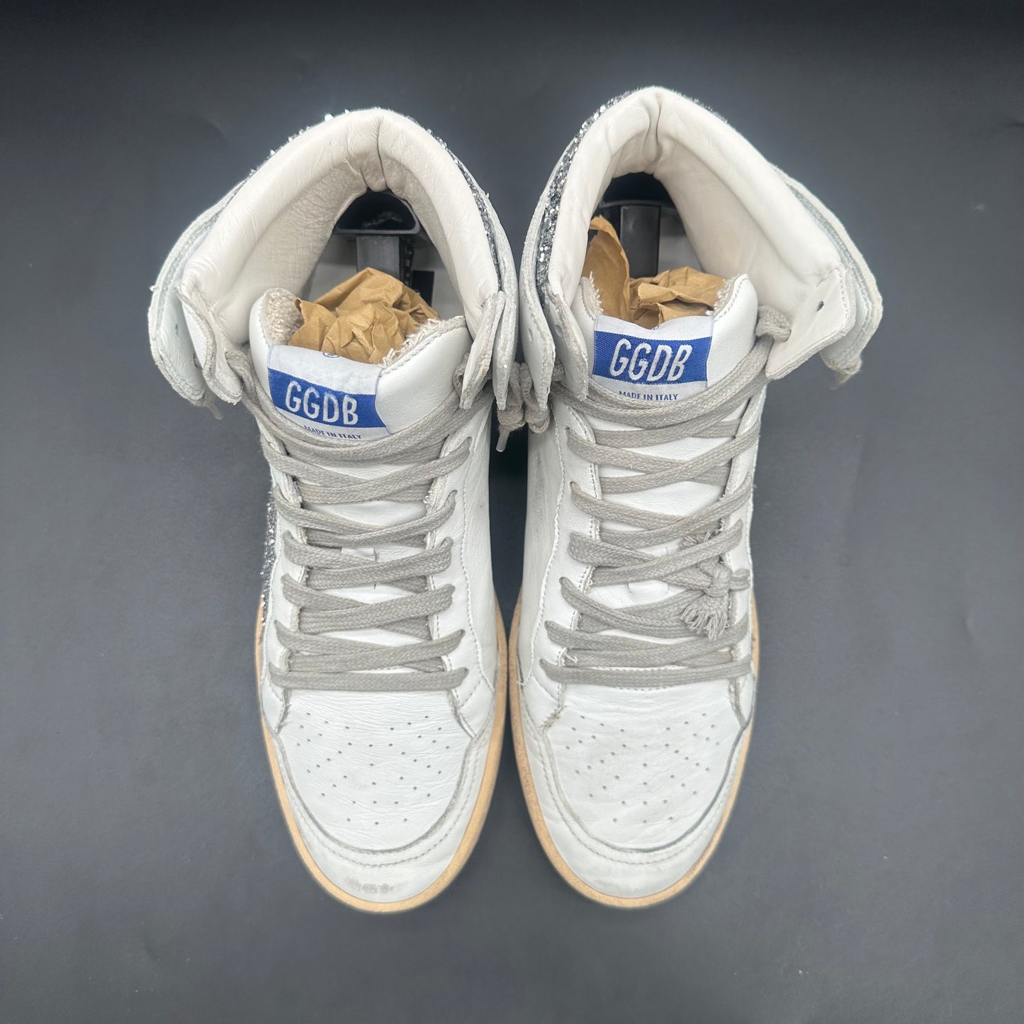 Golden Goose Sky-Star - Blanc Argent Paillettes C1433