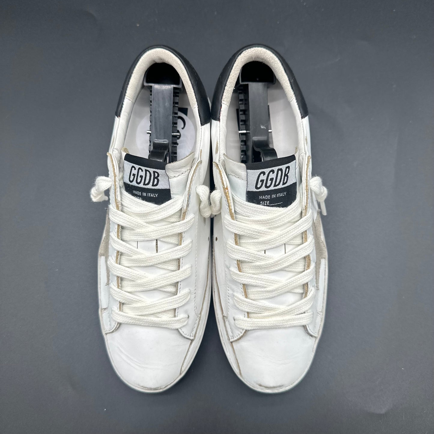 Golden Goose Superstar - Blanc Noir Beige Argent C1423