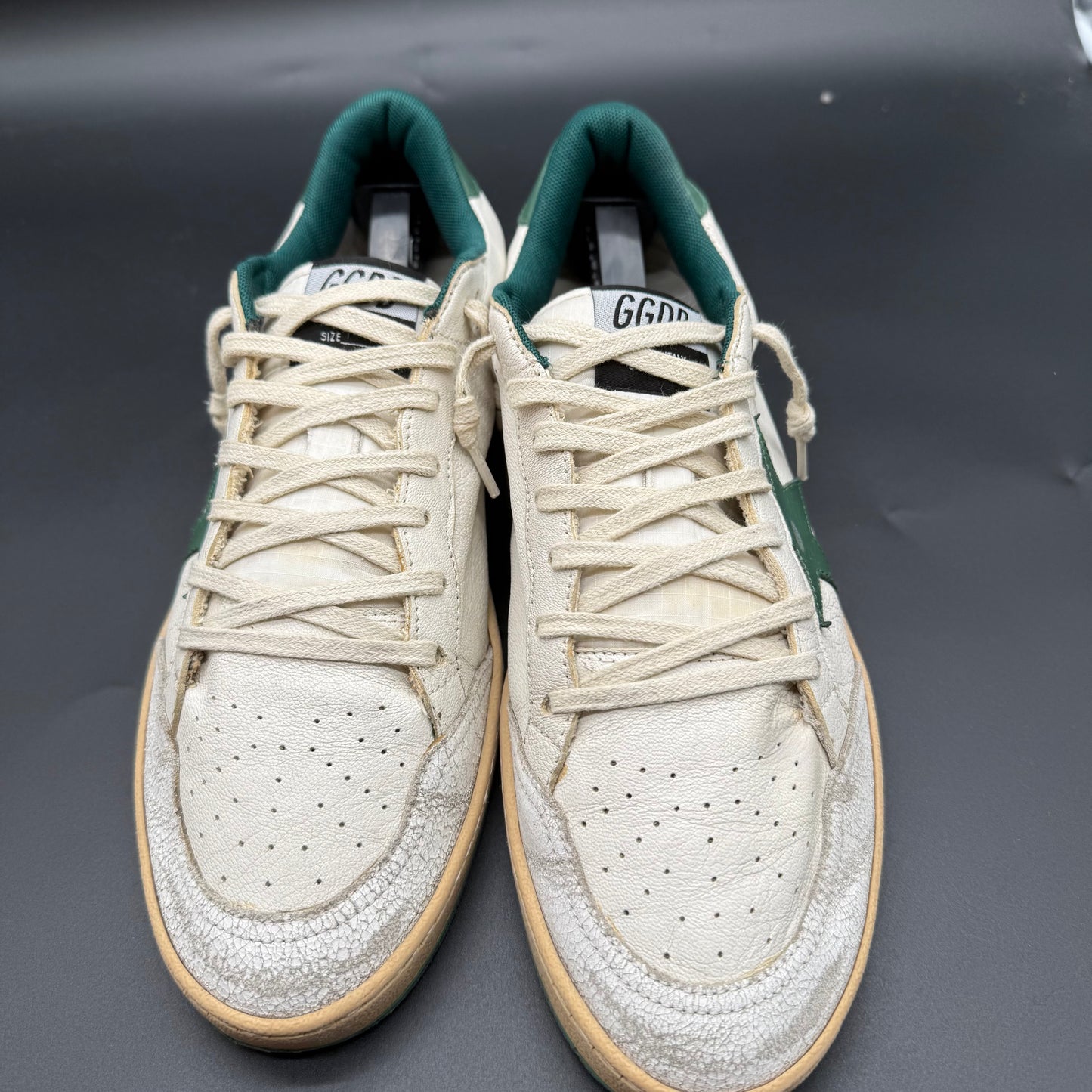 Golden Goose Ballstar - Blanc Vert C1226
