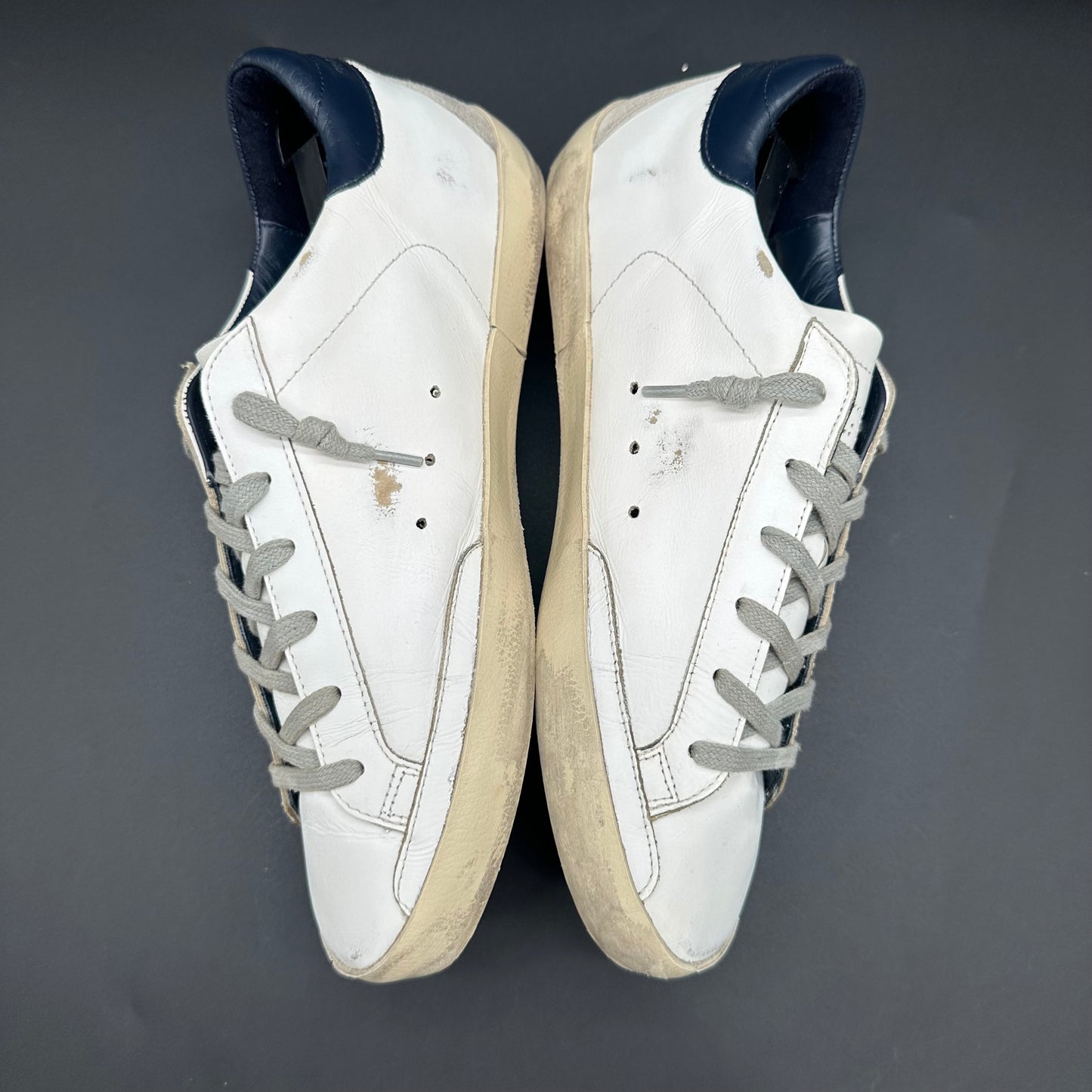 Golden Goose Superstar - Blanc Bleu Beige C1377