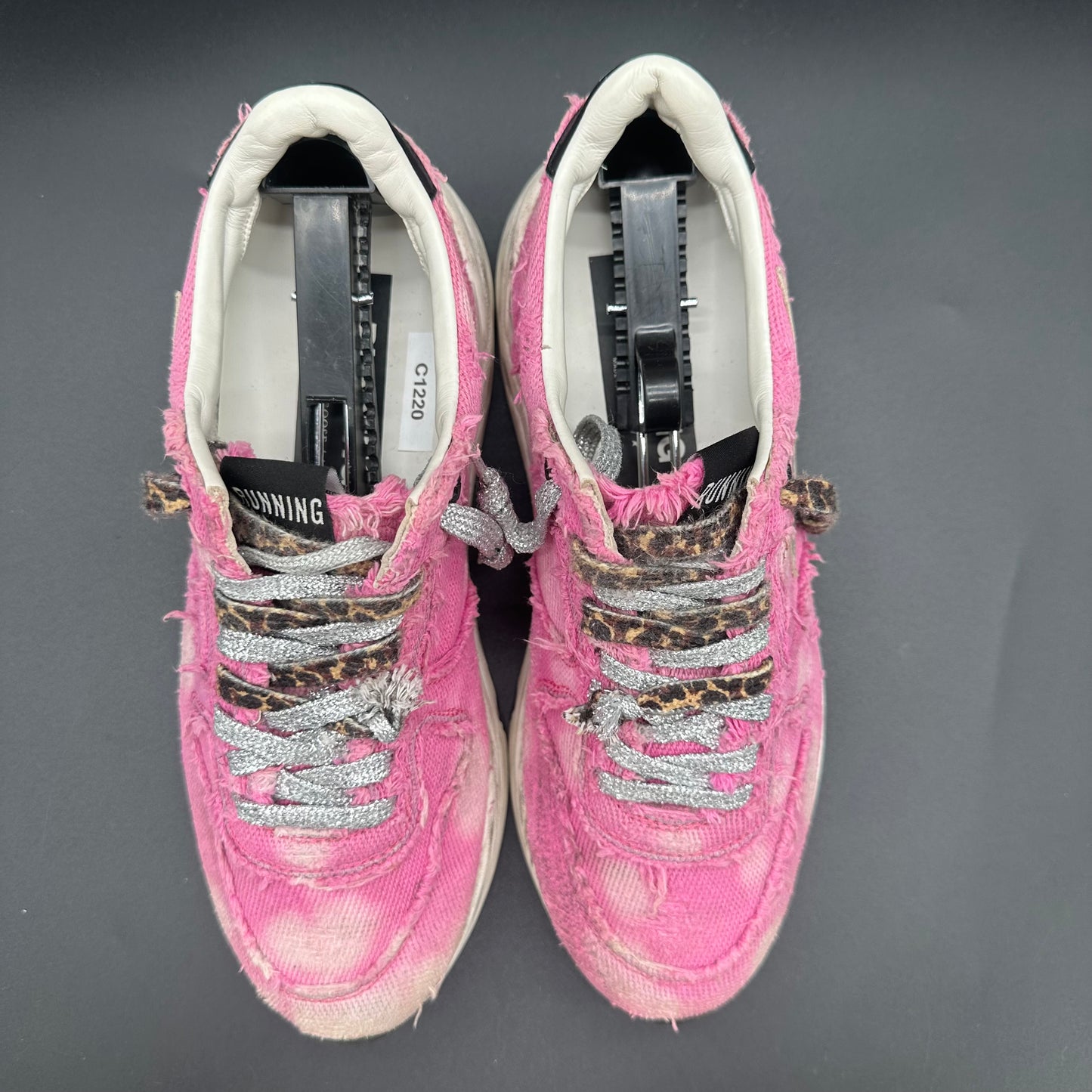 Golden Goose Running - Rose Blanc Léopard C1220