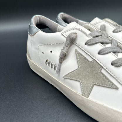 Golden Goose Superstar - Blanc Argent C1200