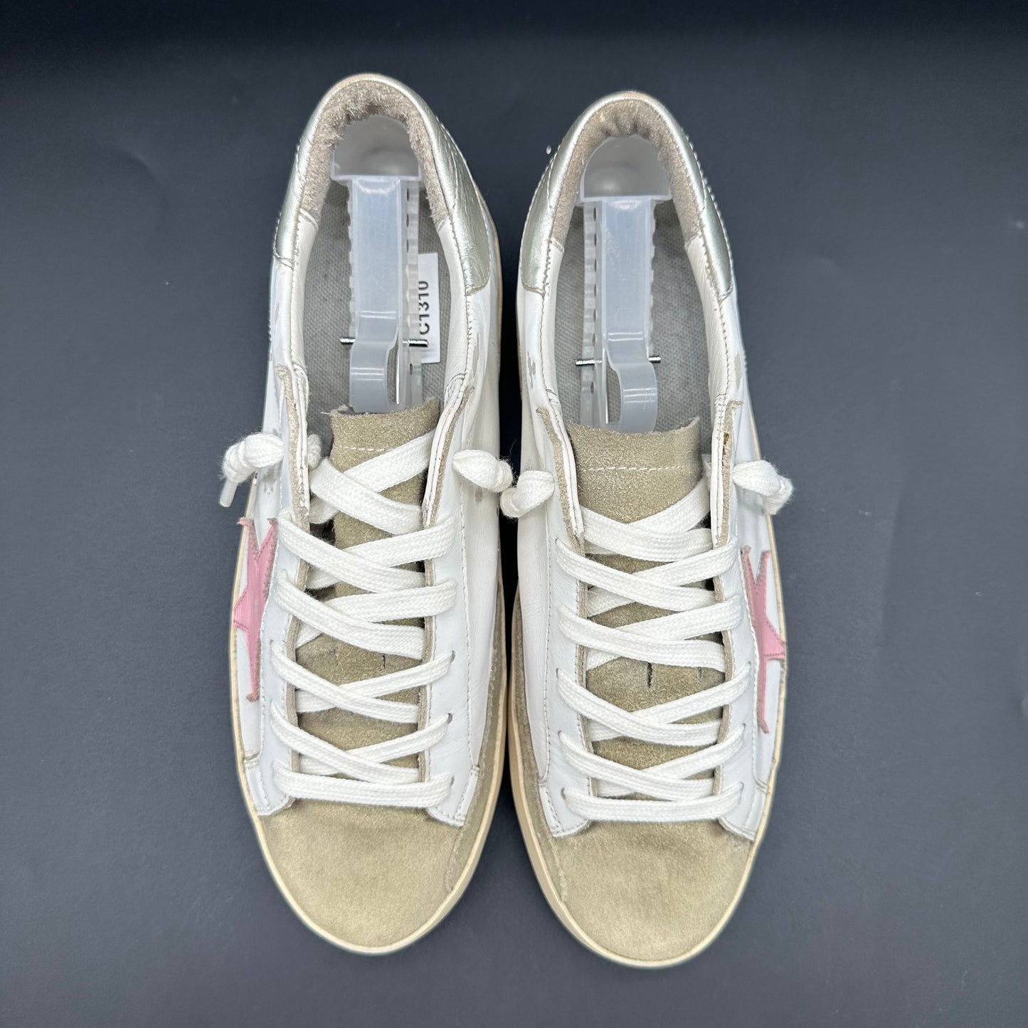 Golden Goose Superstar - Blanc Rose Argent C1310